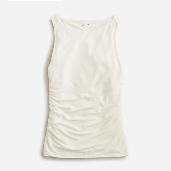 J Crew Form Knit Shell Tank Top Ivory Small NWT - Picture 9 of 9